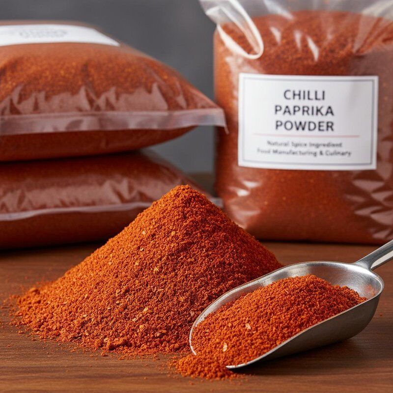 Chilli Paprika  Powder Chilli Fine Powder Texture 0 to 20000 SHU Used in Ready Meals and Snack Foods Production